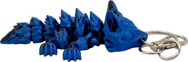 Smok 3D Tiny 8cm brelok Blue Black