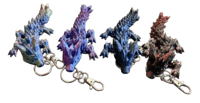 Kryształowe Smoki 3D razem SILK